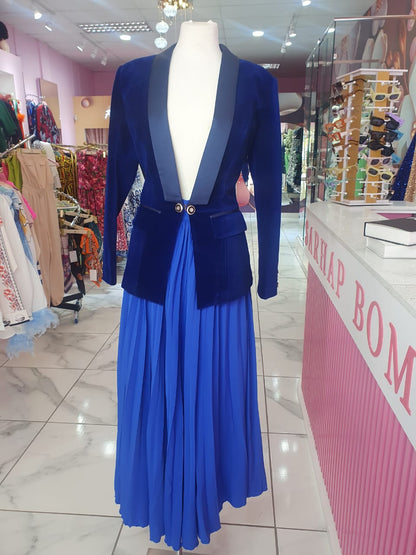 Blue Vlevet Blazer