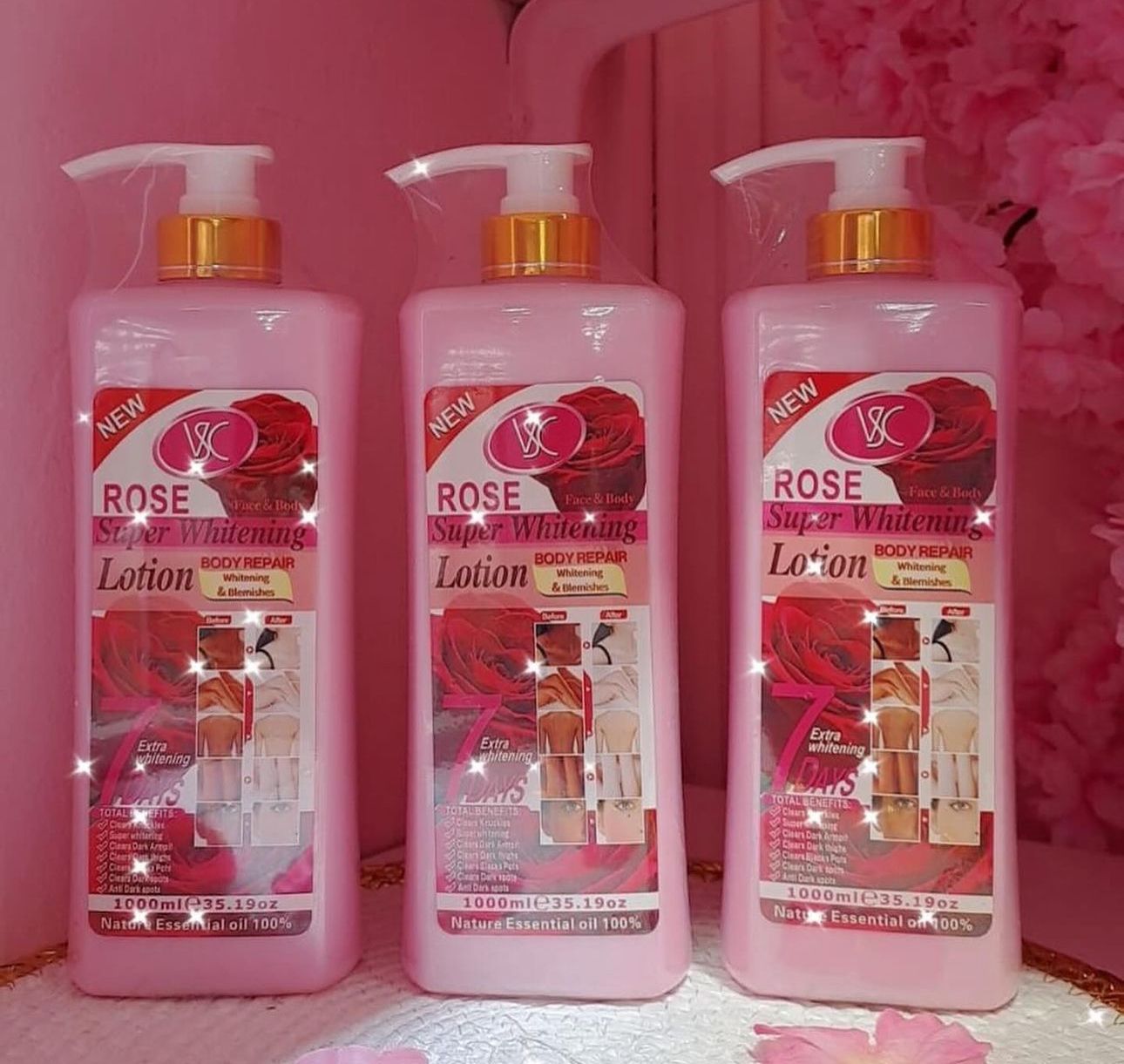 Rose Super Whitening Body Lotion