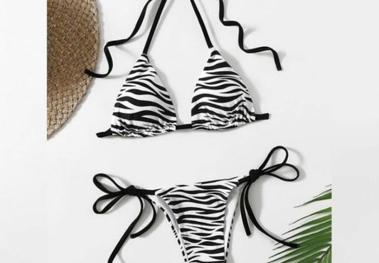 2Pcs White Bikini Set