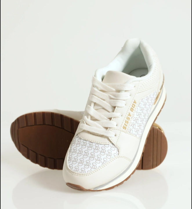 Beige Logomania Sneakers