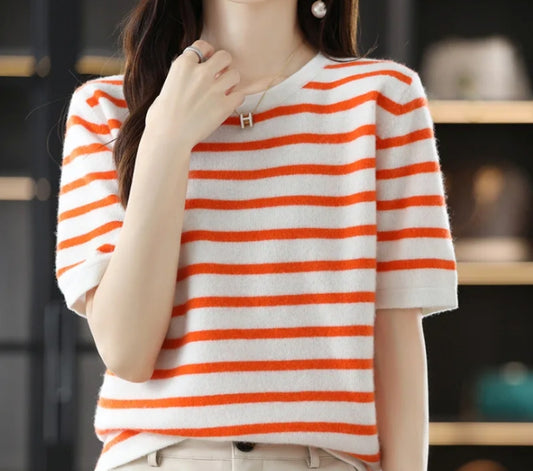 Striped Orange Top